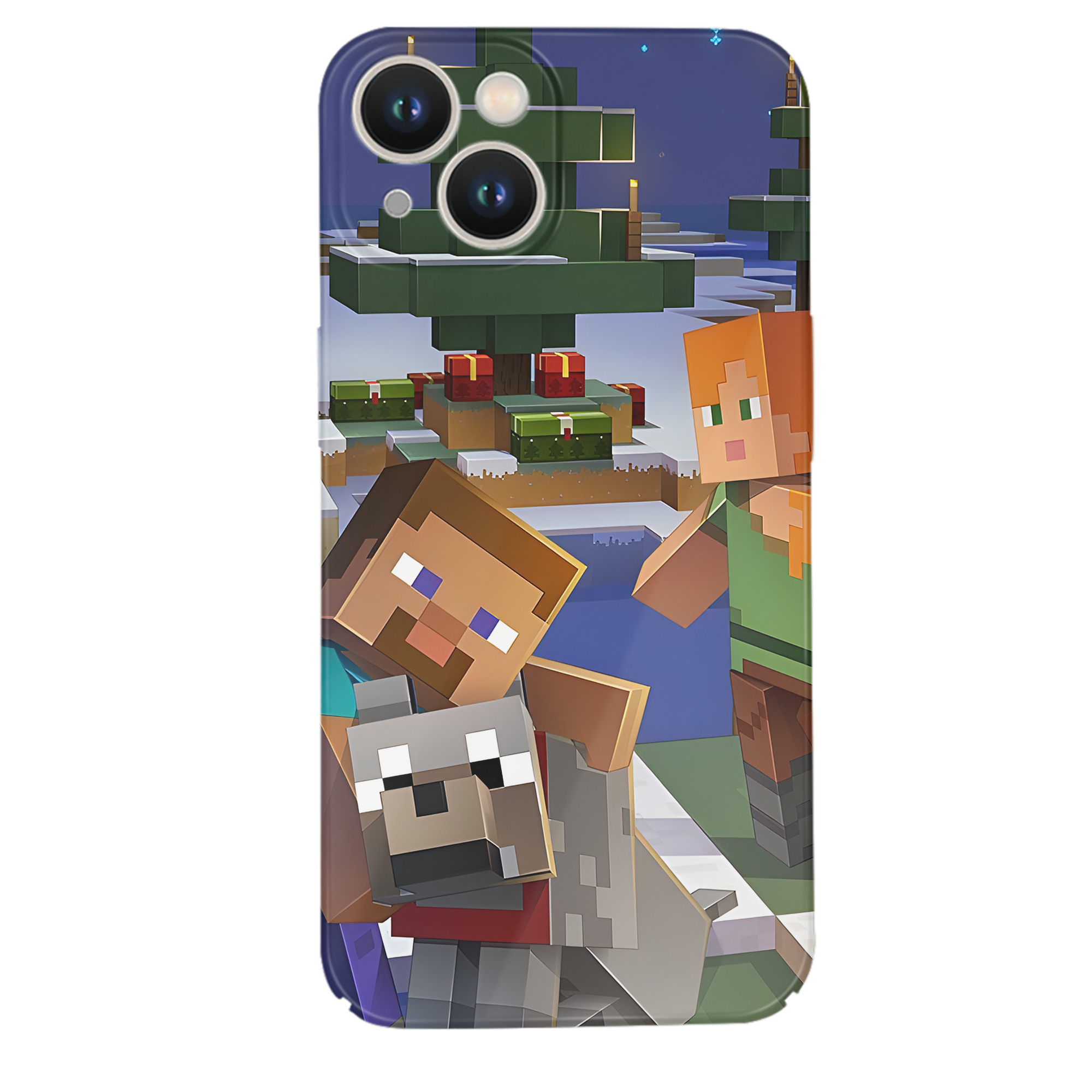 （画像用） マインクラフト ブロックの世界 Minecraft MC Block world 【iPhone 14シリーズ対応】ハードケース